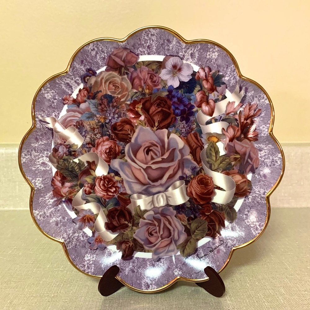 Bouquet of Innocence by Judith Winslow - Franklin Mint Collector Plate